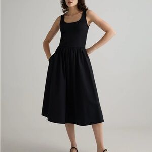 Quince Cotton Mixed Media Tank Dress